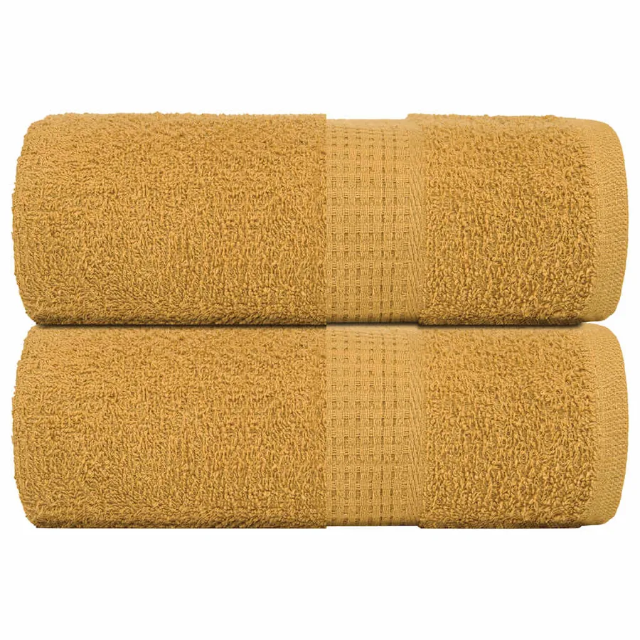Serviettes de toilette FROGN 2 pièces Or 30x30 cm 360 g/m²