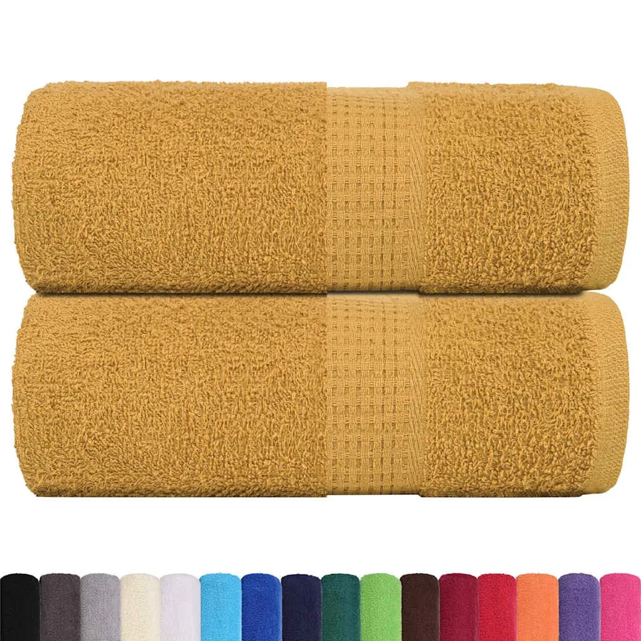Serviettes de toilette FROGN 2 pièces Or 30x30 cm 360 g/m² - 2