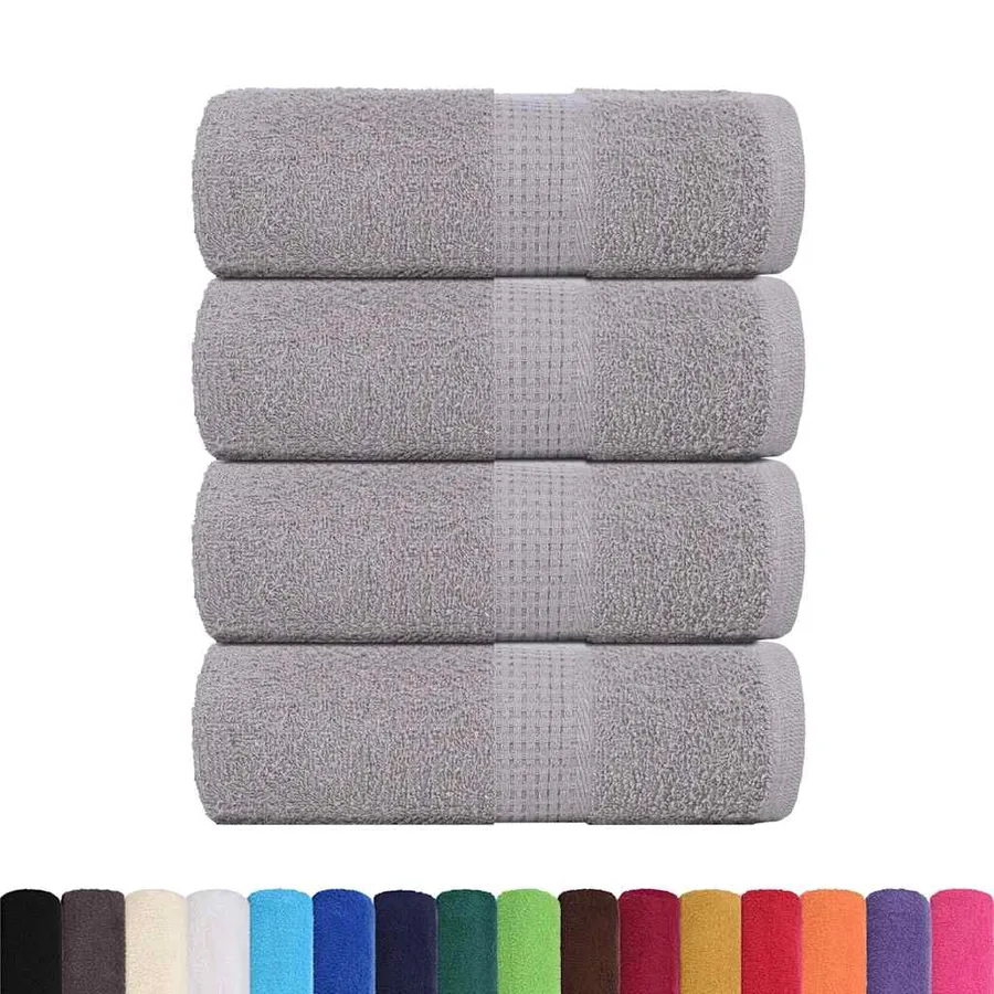 Serviettes d'invité FROGN 4 pcs gris 30x50 cm 360 g/m² - 2