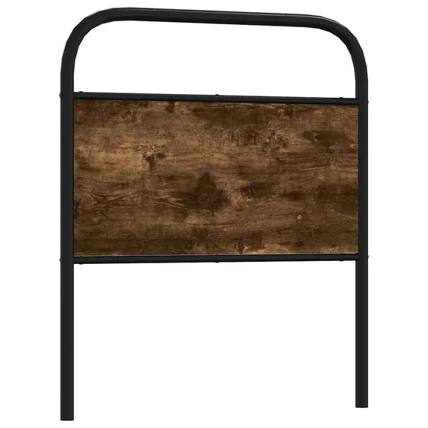 Tête de lit de remplacement chêne fumé 80 cm acier et bois d'ingénierie
