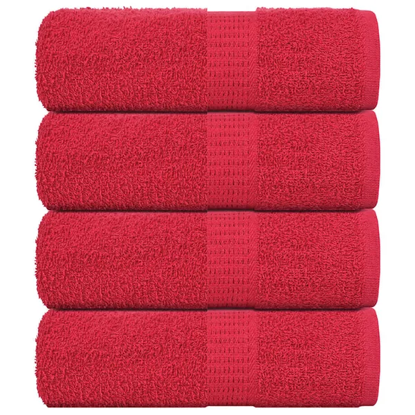Serviettes d'invité FROGN 4 pcs rouge 30x50 cm 360 g/m²