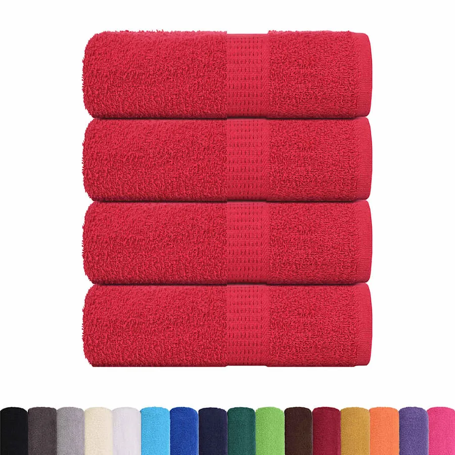 Serviettes d'invité FROGN 4 pcs rouge 30x50 cm 360 g/m² - 2