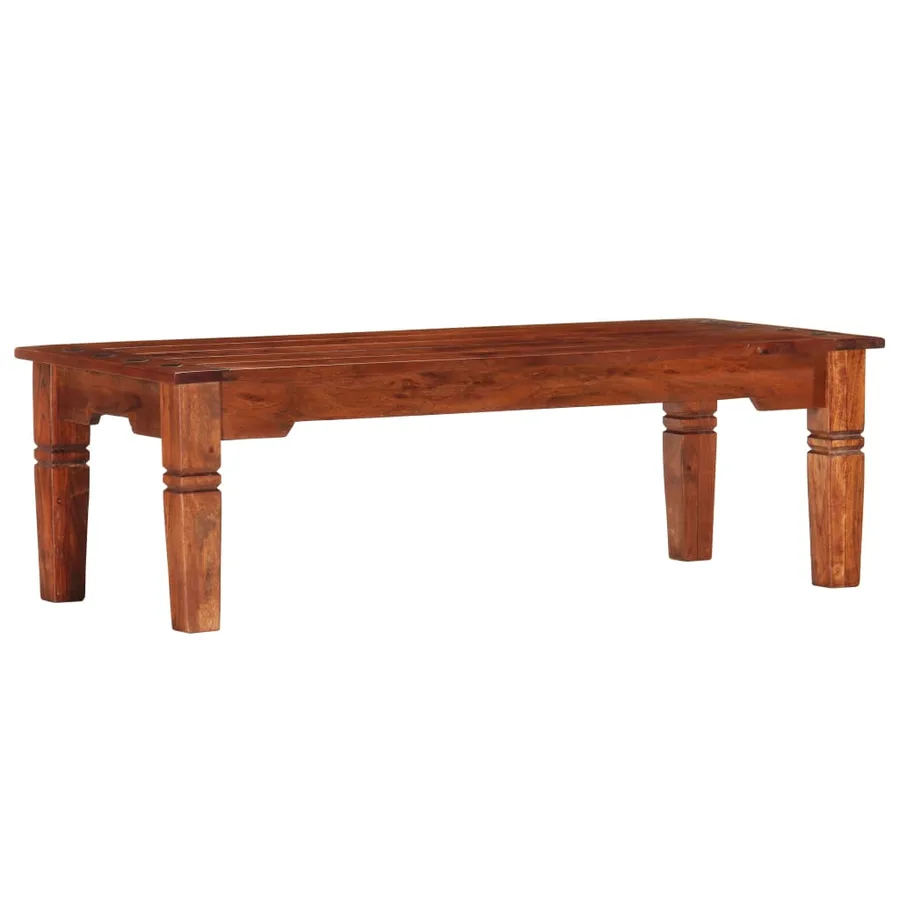 Table basse 110 x 50 x 35 cm Bois d'acacia solide - 10