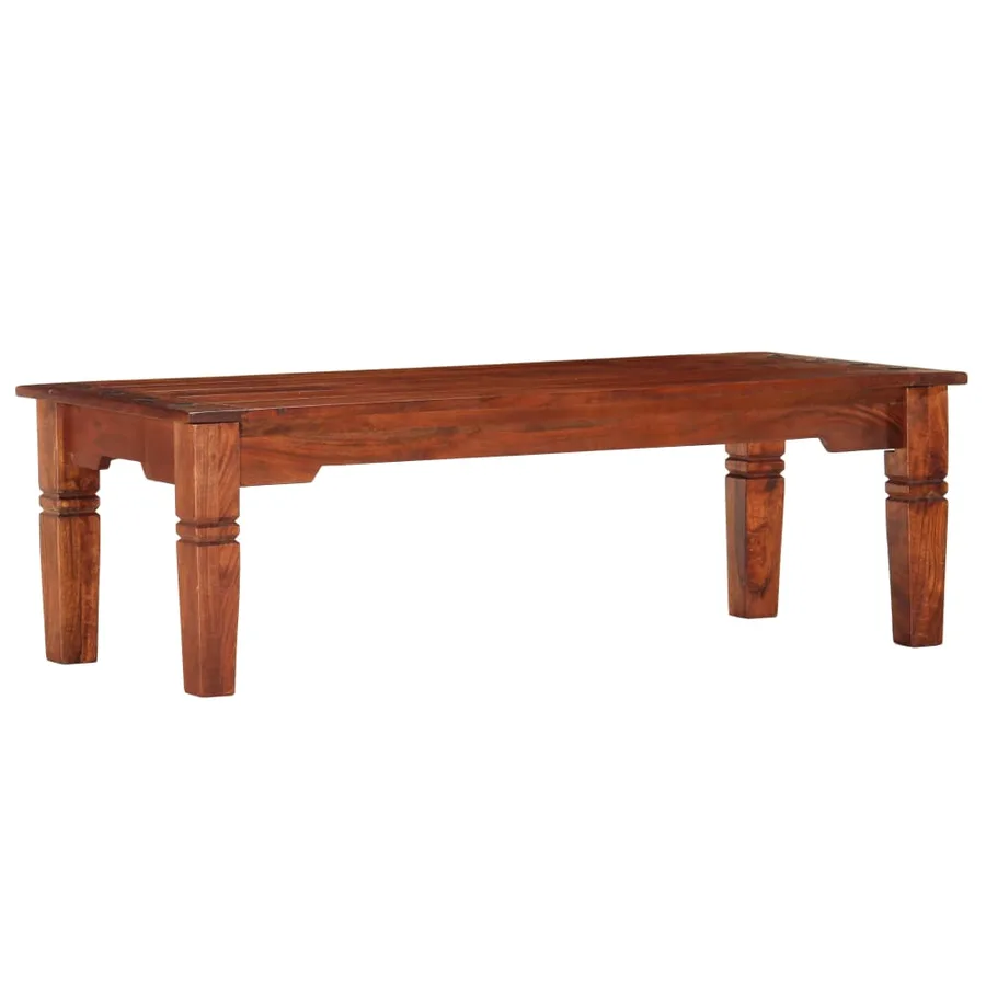 Table basse 110 x 50 x 35 cm Bois d'acacia solide - 9