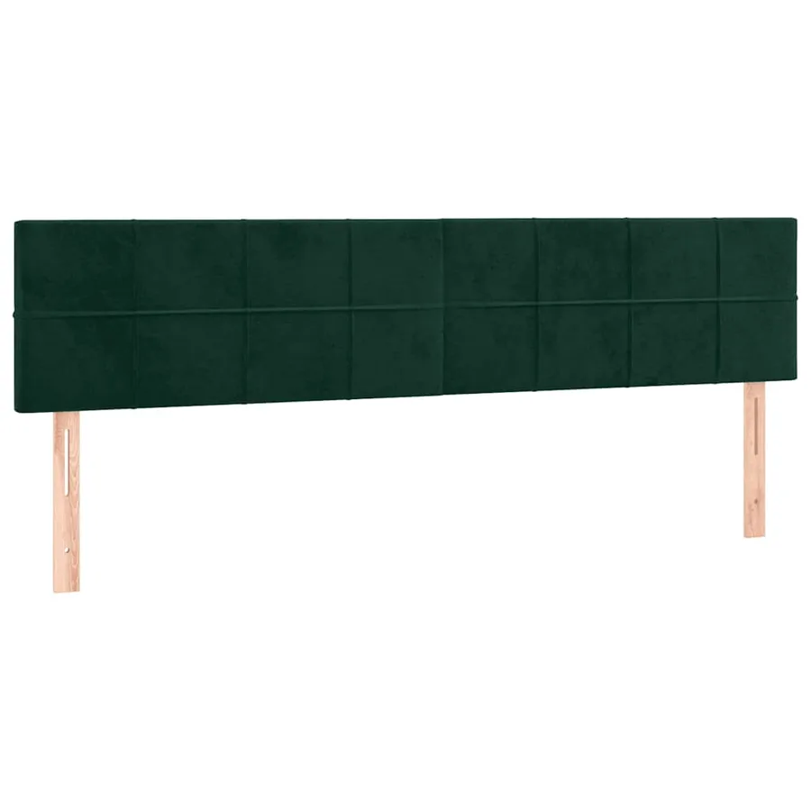 Sommier à lattes de lit et matelas Vert foncé 160x200cm Velours - 6