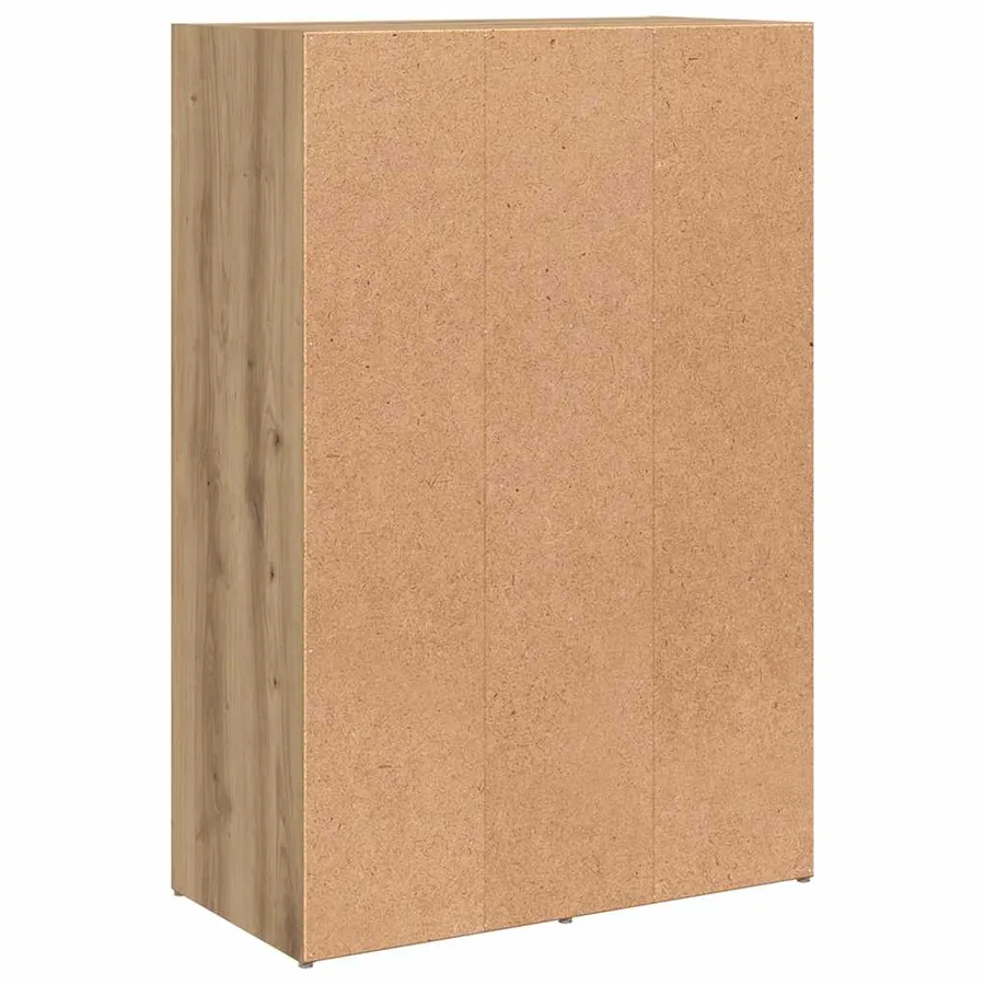Bibliothèque chêne artisanal 60,5x30x90 cm bois d'ingénierie - 8