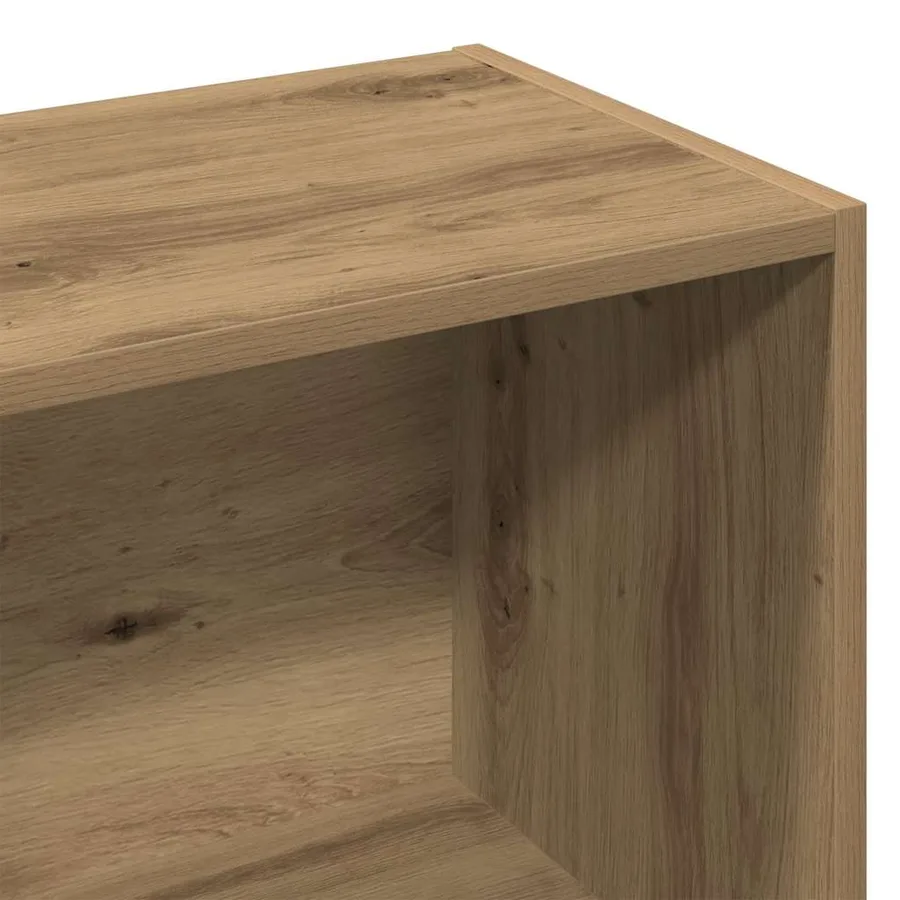 Bibliothèque chêne artisanal 60,5x30x90 cm bois d'ingénierie - 9
