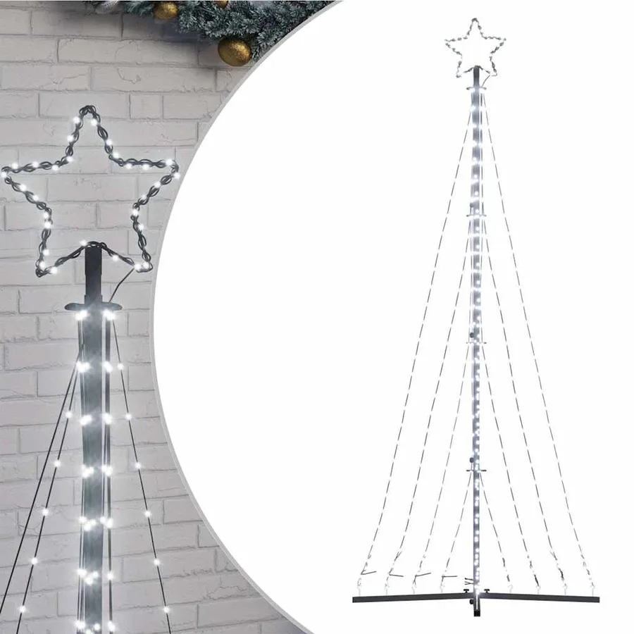 Sapin de Noël à LED 447 LED blanc froid 250 cm - 2