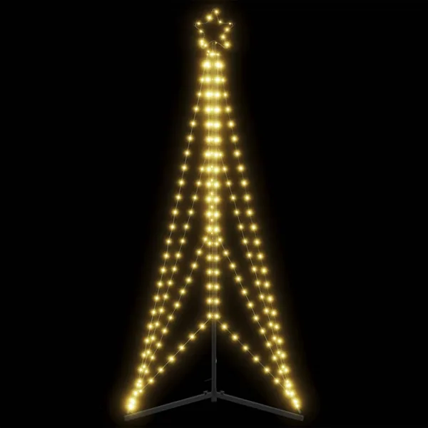 Sapin de Noël à LED 363 LED blanc chaud 182 cm