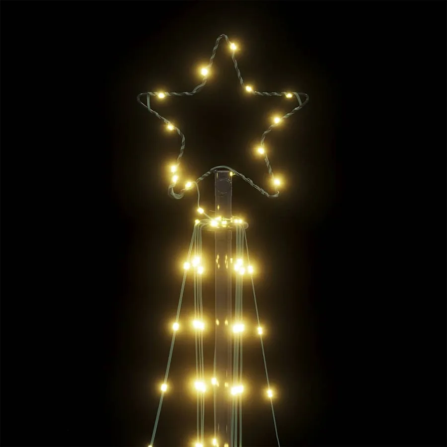 Sapin de Noël à LED 363 LED blanc chaud 182 cm - 10