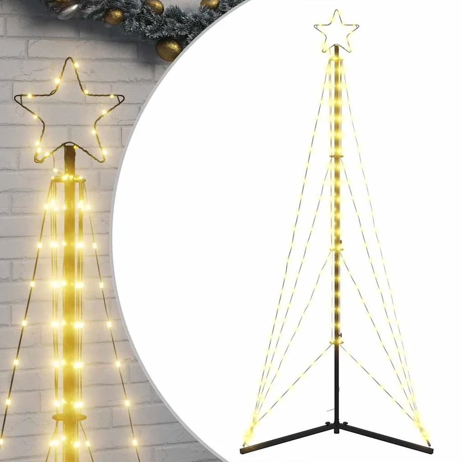 Sapin de Noël à LED 363 LED blanc chaud 182 cm - 2