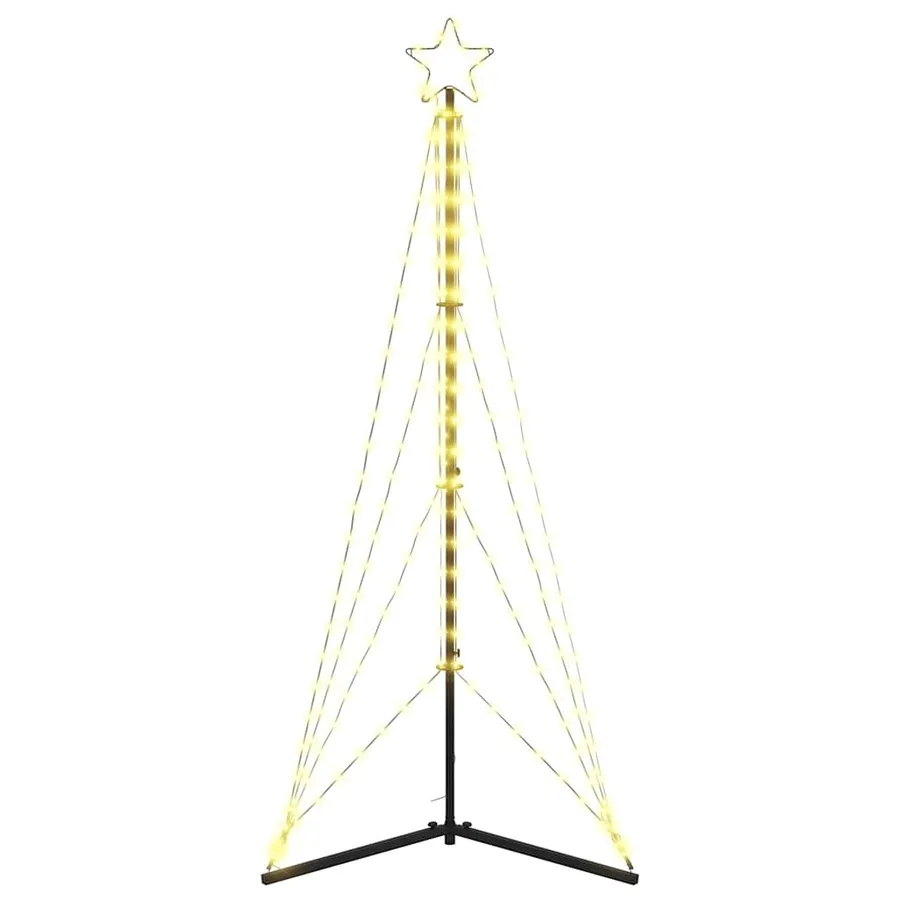Sapin de Noël à LED 363 LED blanc chaud 182 cm - 6