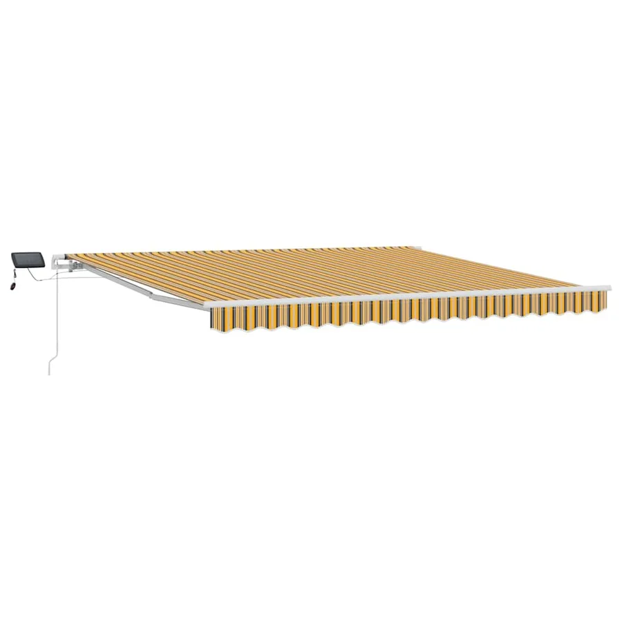 Auvent rétractable Multicolore 400 × 300 cm Tissu et Aluminium - 2