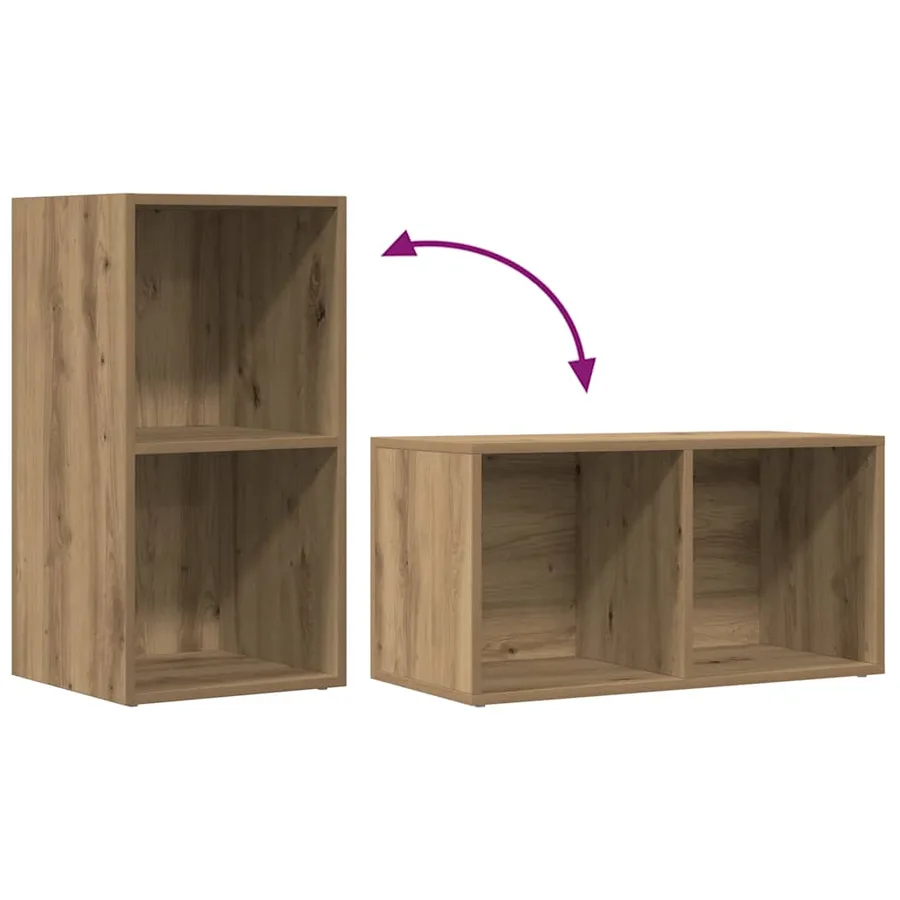 Boîtes de rangement LP chêne artisanal bois ingénierie - 7