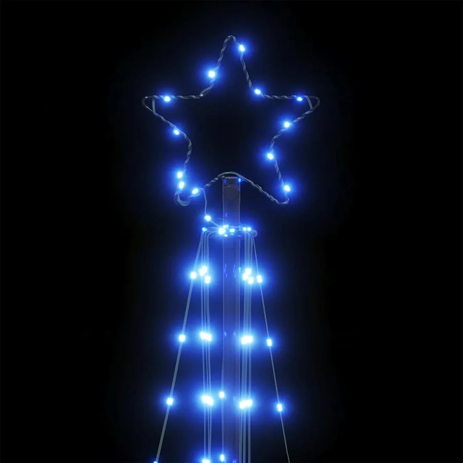 Sapin de Noël à LED 363 LED bleu 182 cm - 10