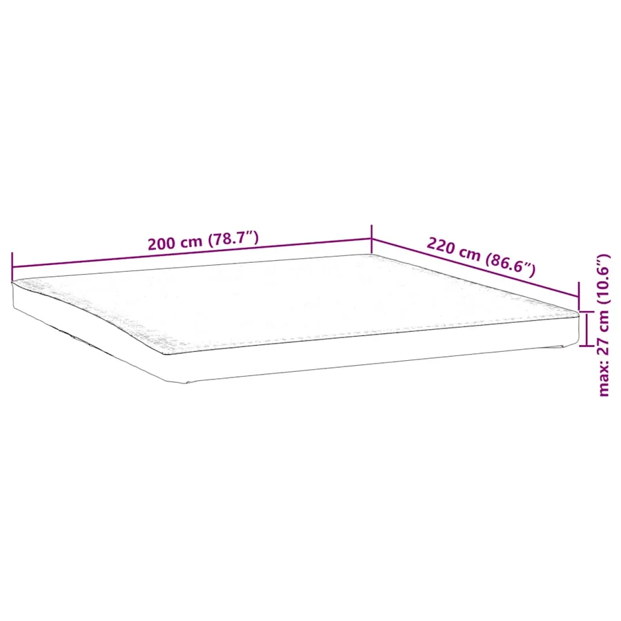 Protège-matelas blanc 200x220 cm imperméable - 7
