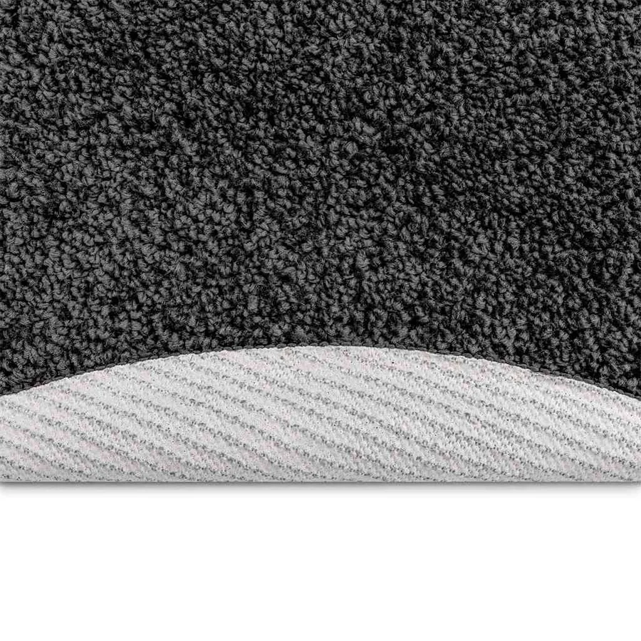 Tapis Shaggy Anti-dérapant Gris foncé 120 x 120 cm PP - 4