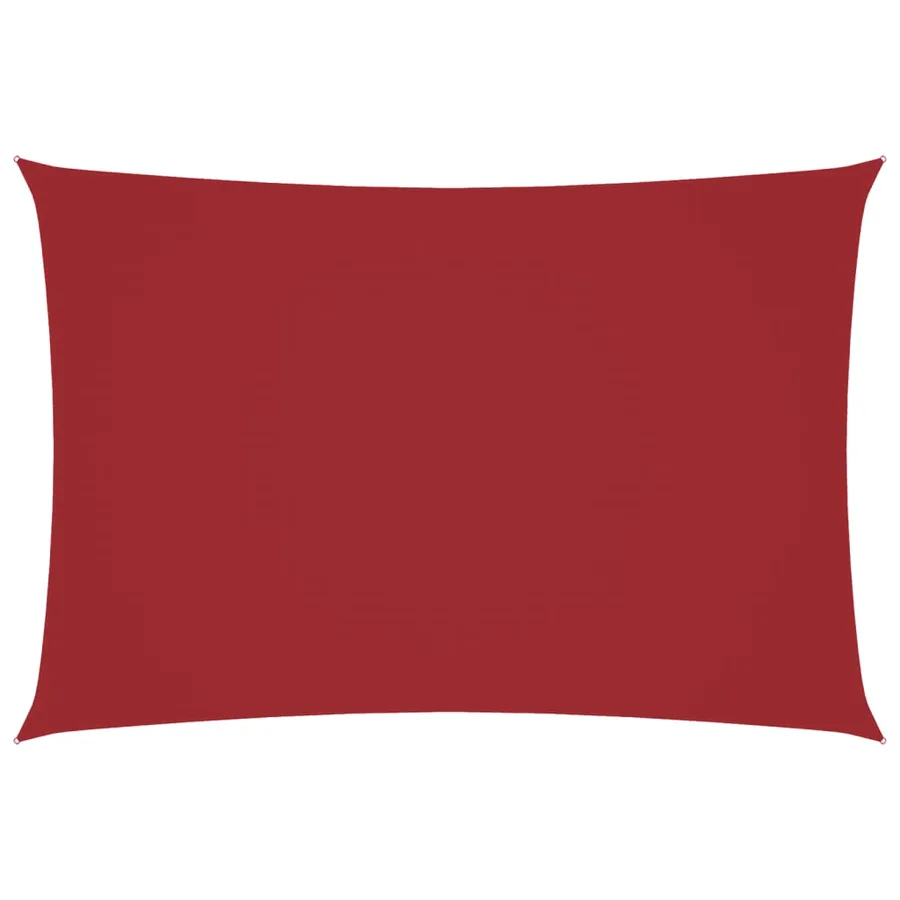 Voile de parasol tissu oxford rectangulaire 2,5x4,5 m rouge - 2