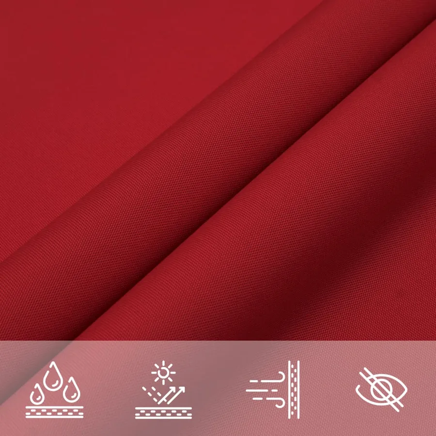 Voile de parasol tissu oxford rectangulaire 2,5x4,5 m rouge - 8