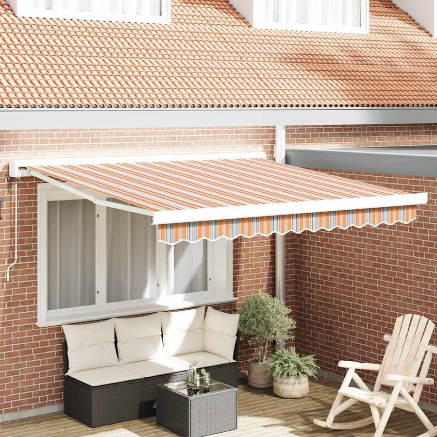 Auvent rétractable Multicolore 300 x 250 x 165 cm