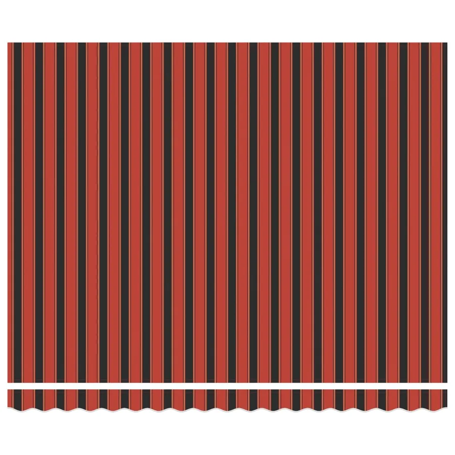 Auvent rétractable Rouge et Noir 350 x 250 cm - 6