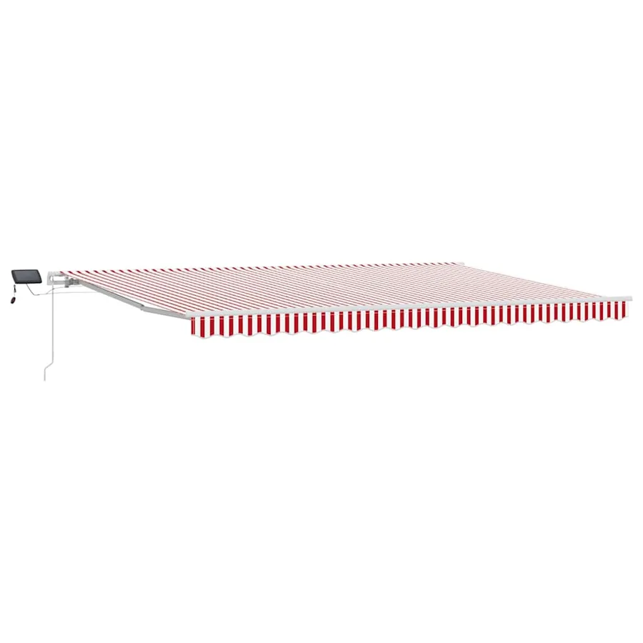 Auvent rétractable Rouge et Blanc 500 × 300 cm - 2