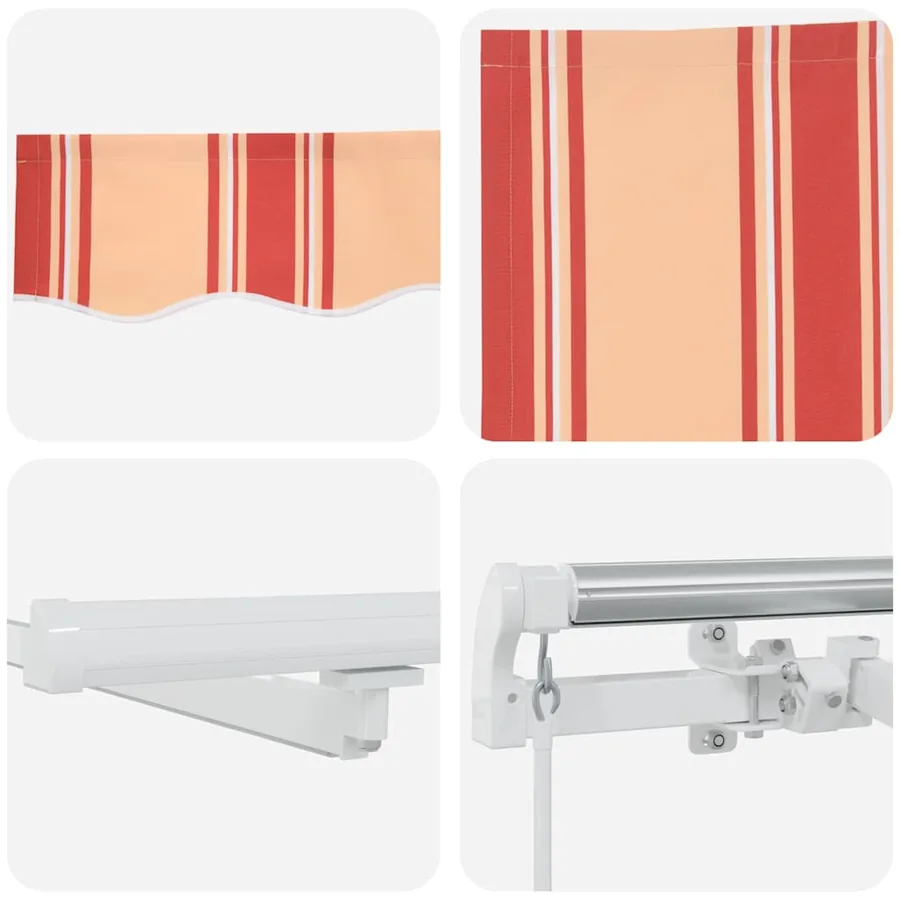 Auvent rétractable Jaune et Orange 600 × 350 cm - 11