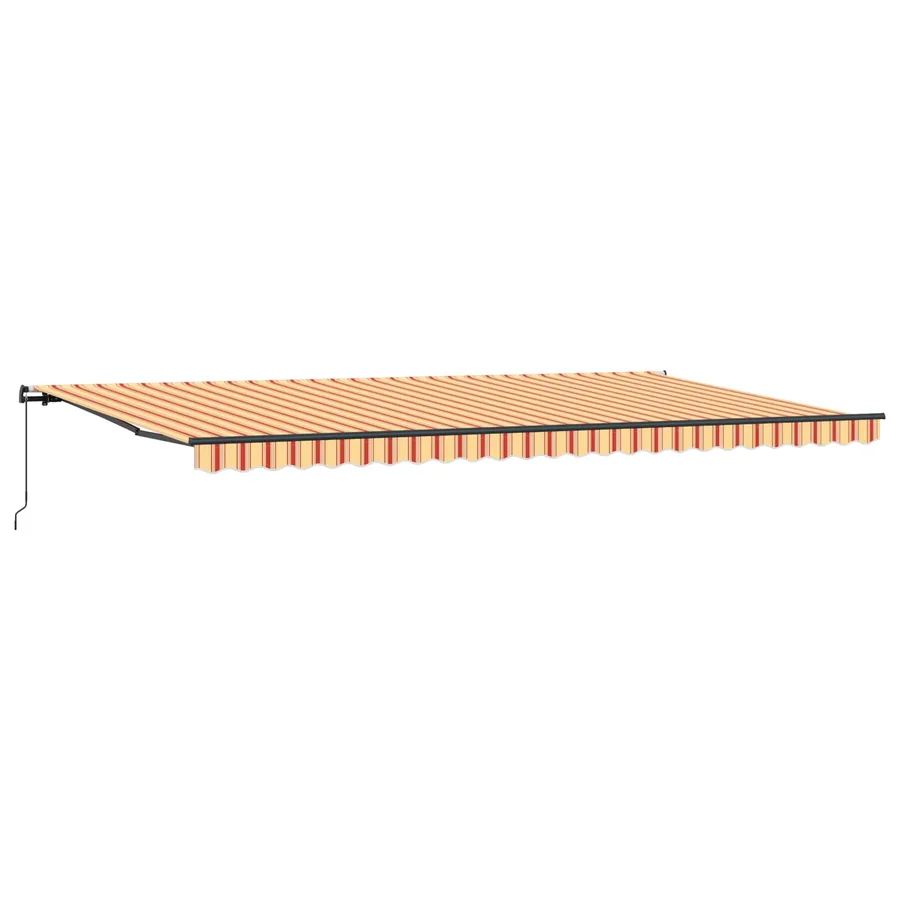 Auvent rétractable Jaune et Orange 600 × 300 cm - 2