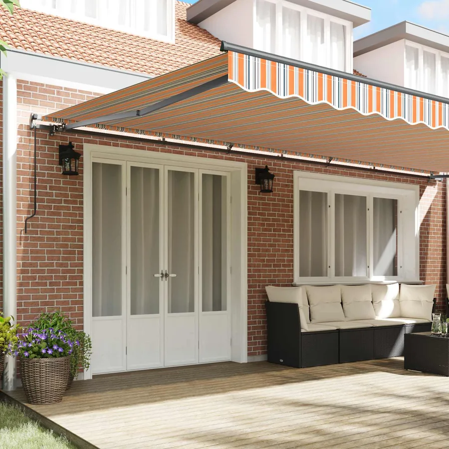 Auvent rétractable Multicolore 600 × 300 cm - 3