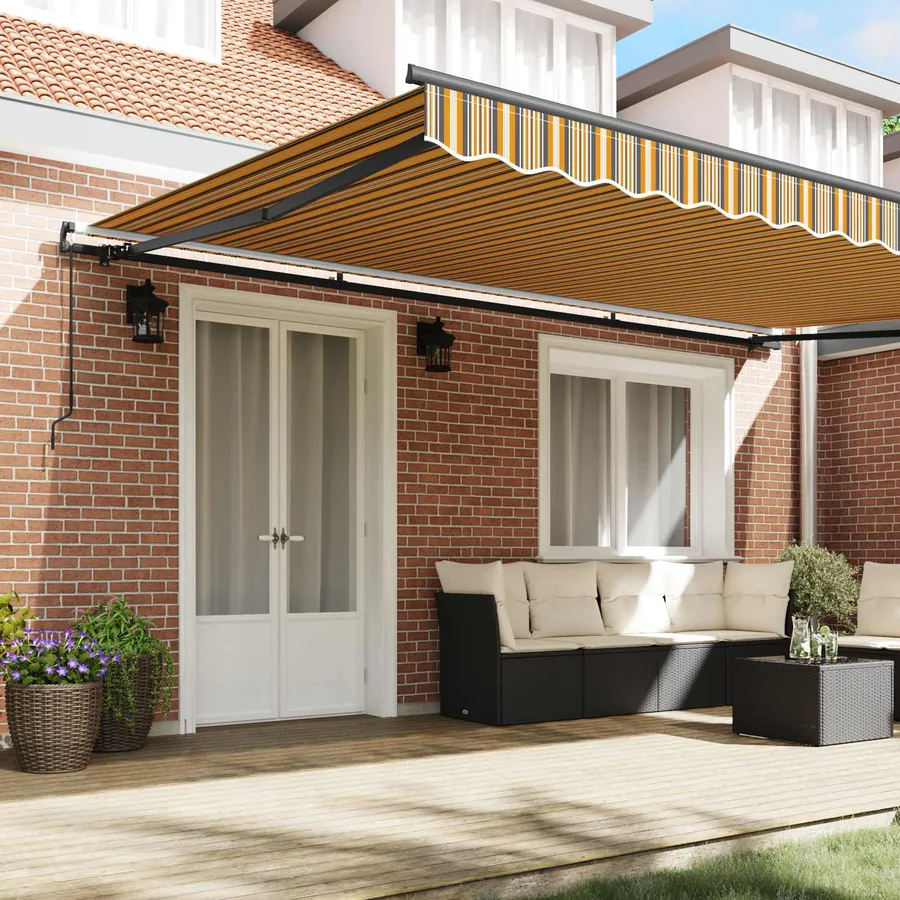 Auvent rétractable Multicolore 500 × 350 cm - 3