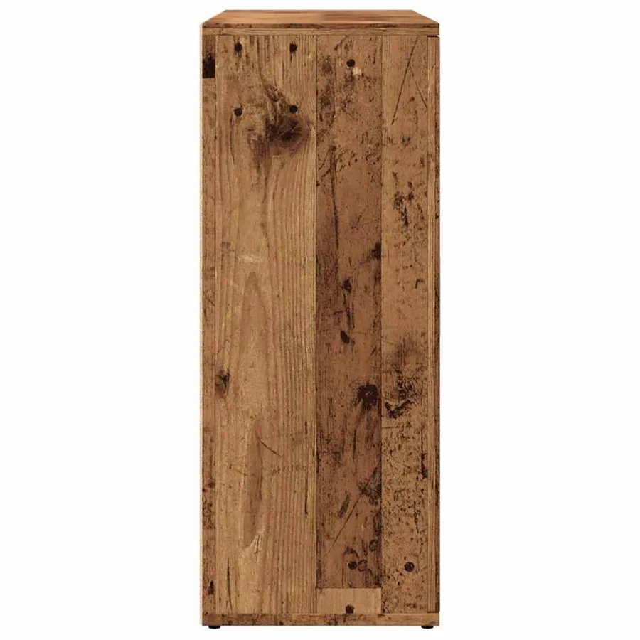 Buffet vieux bois 91x29,5x75 cm bois d'ingénierie - 5
