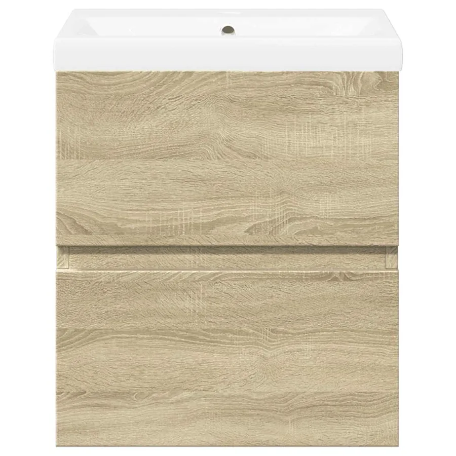 Ensemble de meubles de salle de bain 2 pcs chêne sonoma - 4