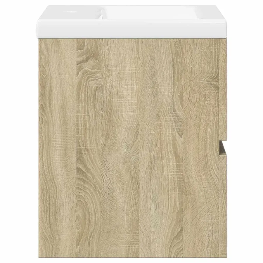 Ensemble de meubles de salle de bain 2 pcs chêne sonoma - 5