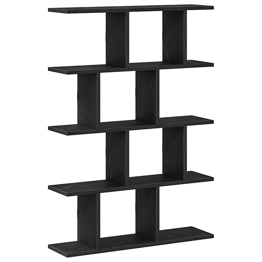 Étagère cube murale 12 compartiments noir bois d'ingénierie - 2