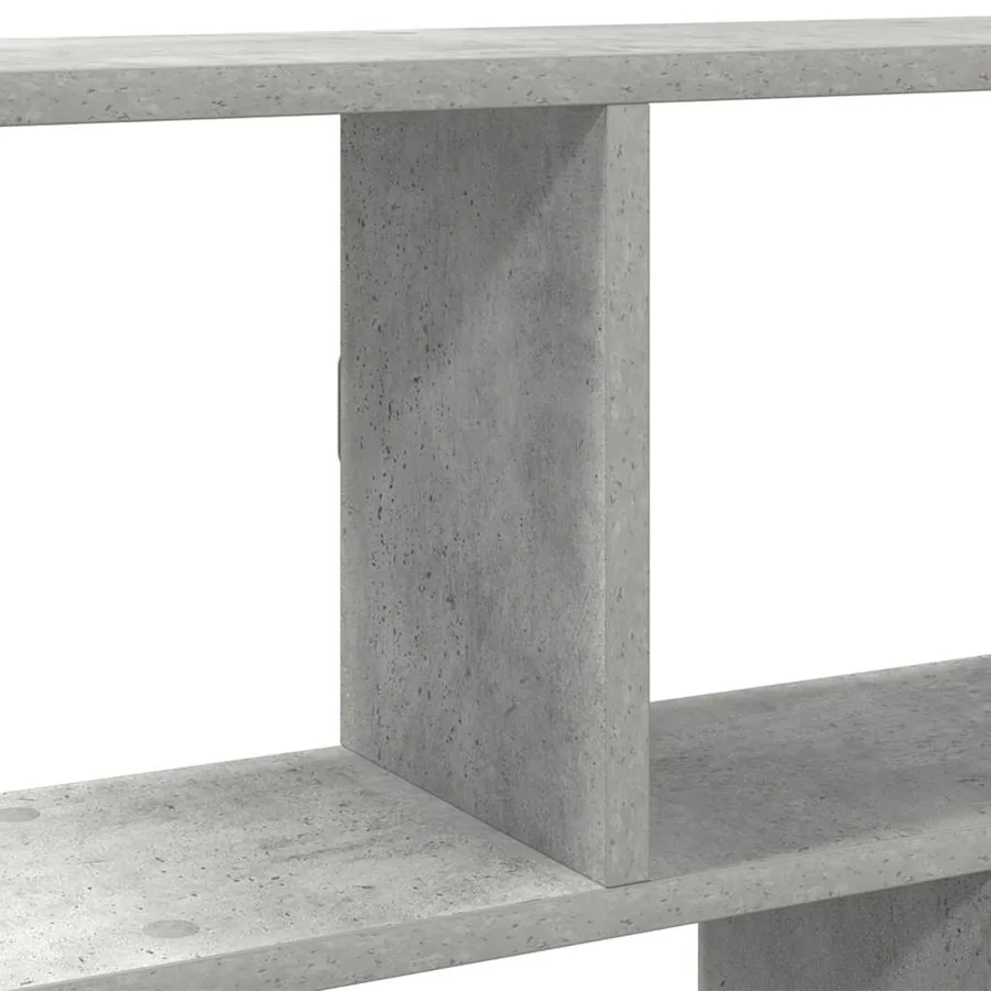 Étagère cube murale 12 compartiments gris béton bois ingénierie - 7