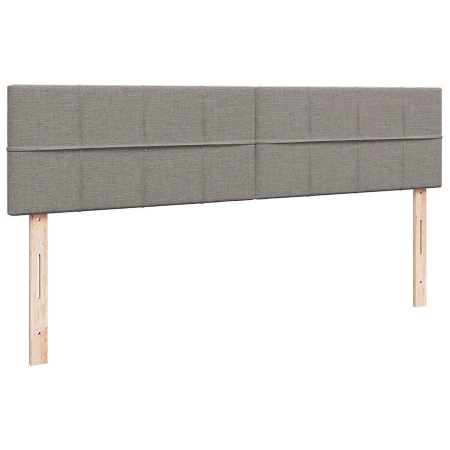 Cadre de lit ottoman avec matelas taupe 180x200 cm tissu - 9