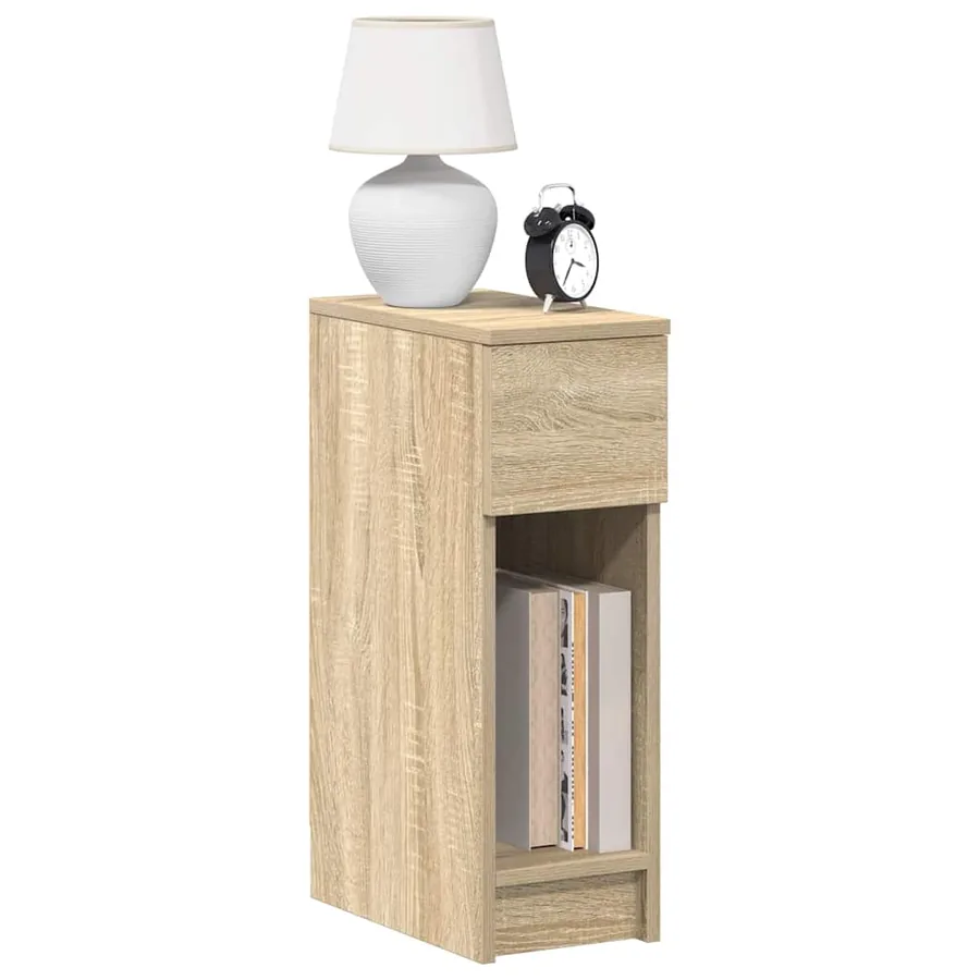 Table de chevet avec tiroir chêne sonoma 20x36x60 cm