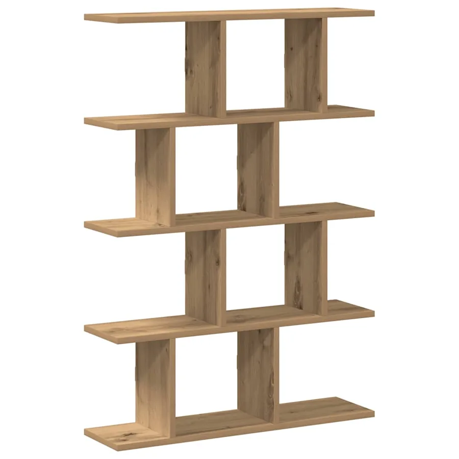 Étagère cube murale 12 compartiments chêne artisanal - 2