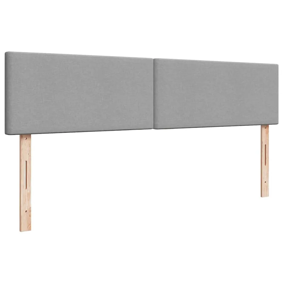 Cadre de lit ottoman et matelas gris clair 180x200cm tissu - 10