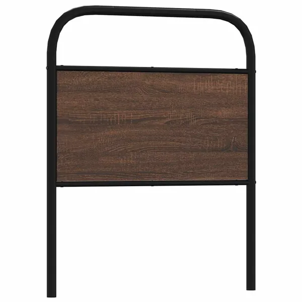 Tête de lit de remplacement chêne marron 75 cm acier et bois d'ingénierie