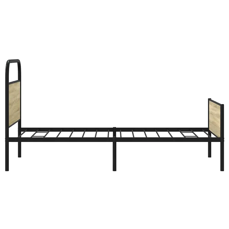 Cadre de lit sans matelas 100x190 cm chêne sonoma - 6