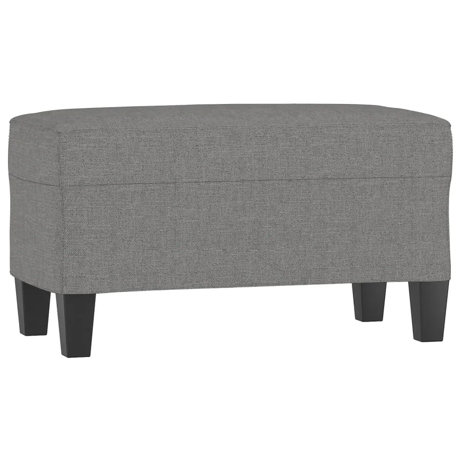 Banc Gris foncé 70x35x41 cm Tissu - 2