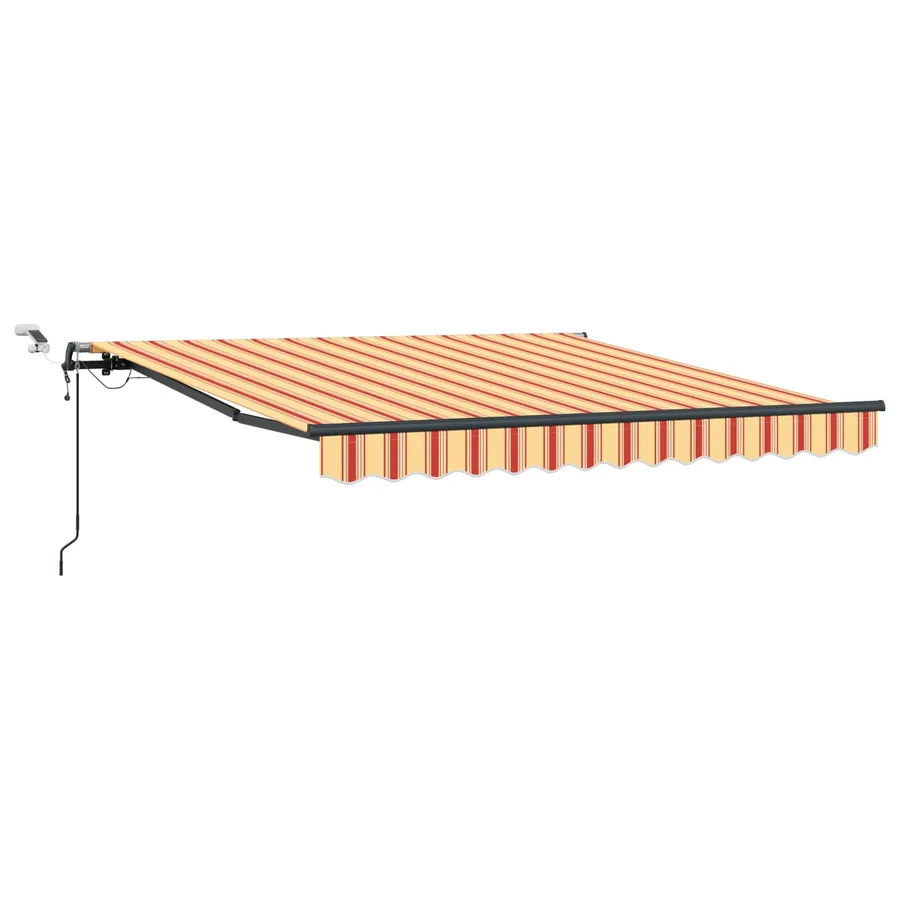 Auvent rétractable Jaune et Orange 300 x 250 cm Polyester - 2