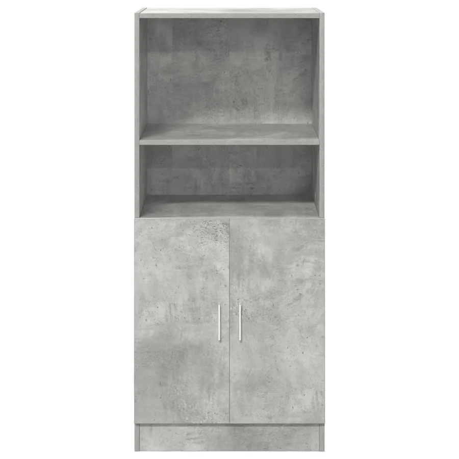 Armoire de cuisine gris béton 57x41,5x131,5 cm bois ingénierie - 4