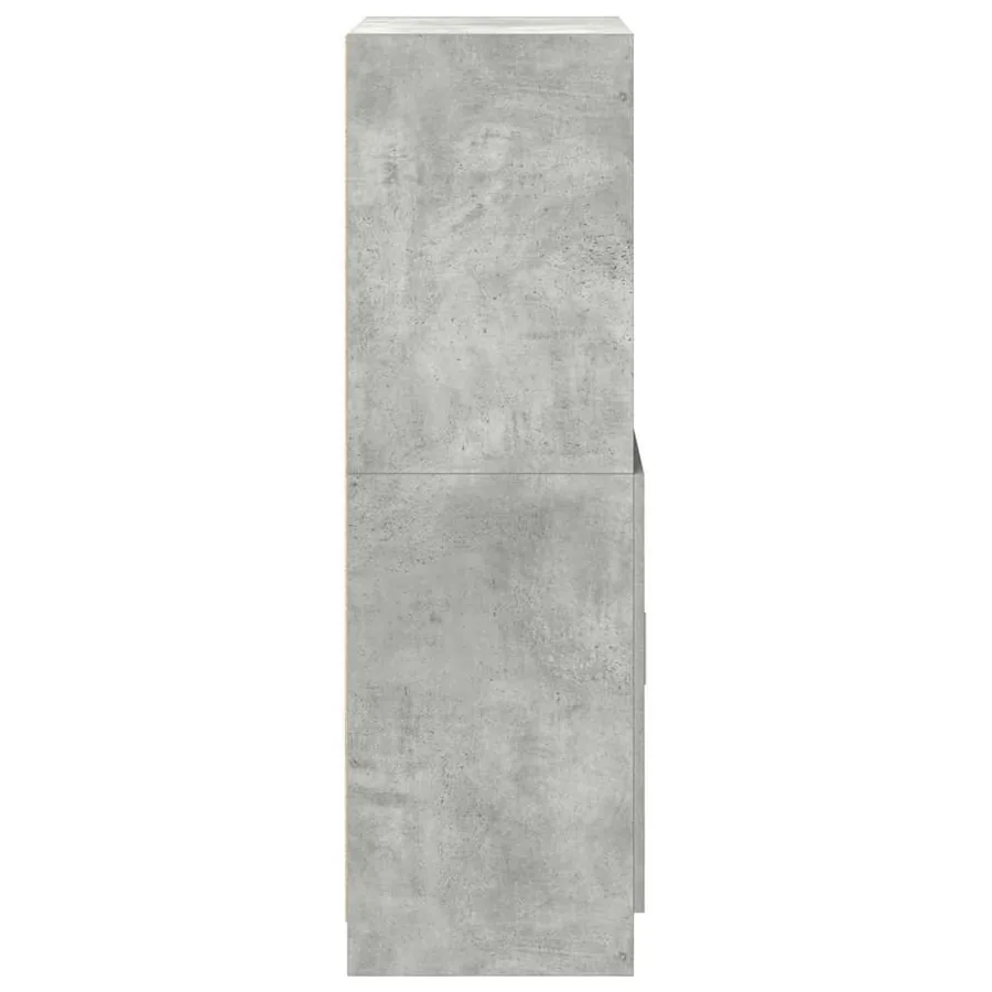Armoire de cuisine gris béton 57x41,5x131,5 cm bois ingénierie - 6