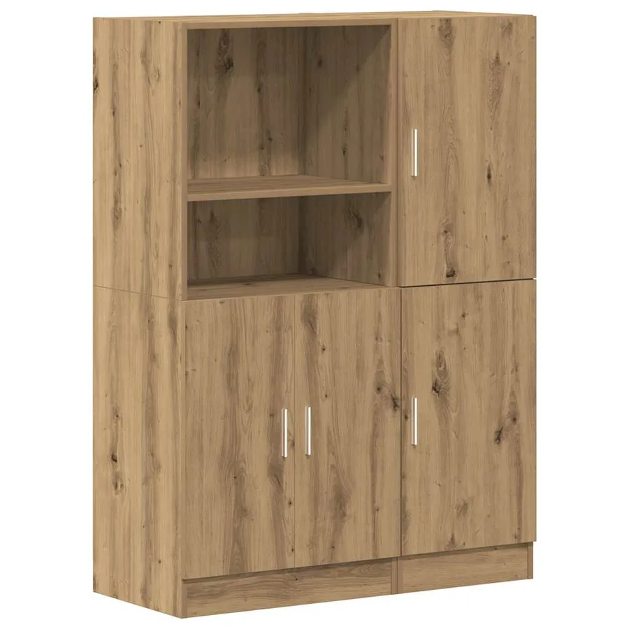 Ensemble d'armoires de cuisine 2 pcs chêne artisanal - 2