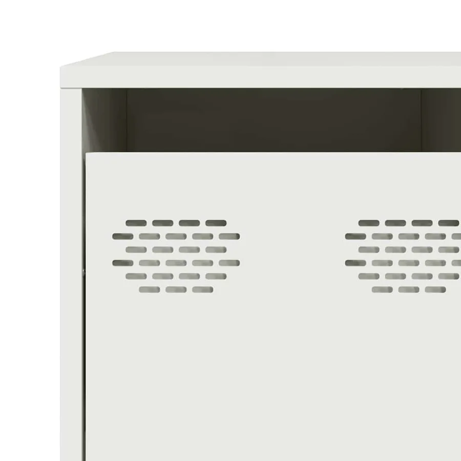 Buffet blanc 135x39x73,5 cm acier laminé à froid - 10