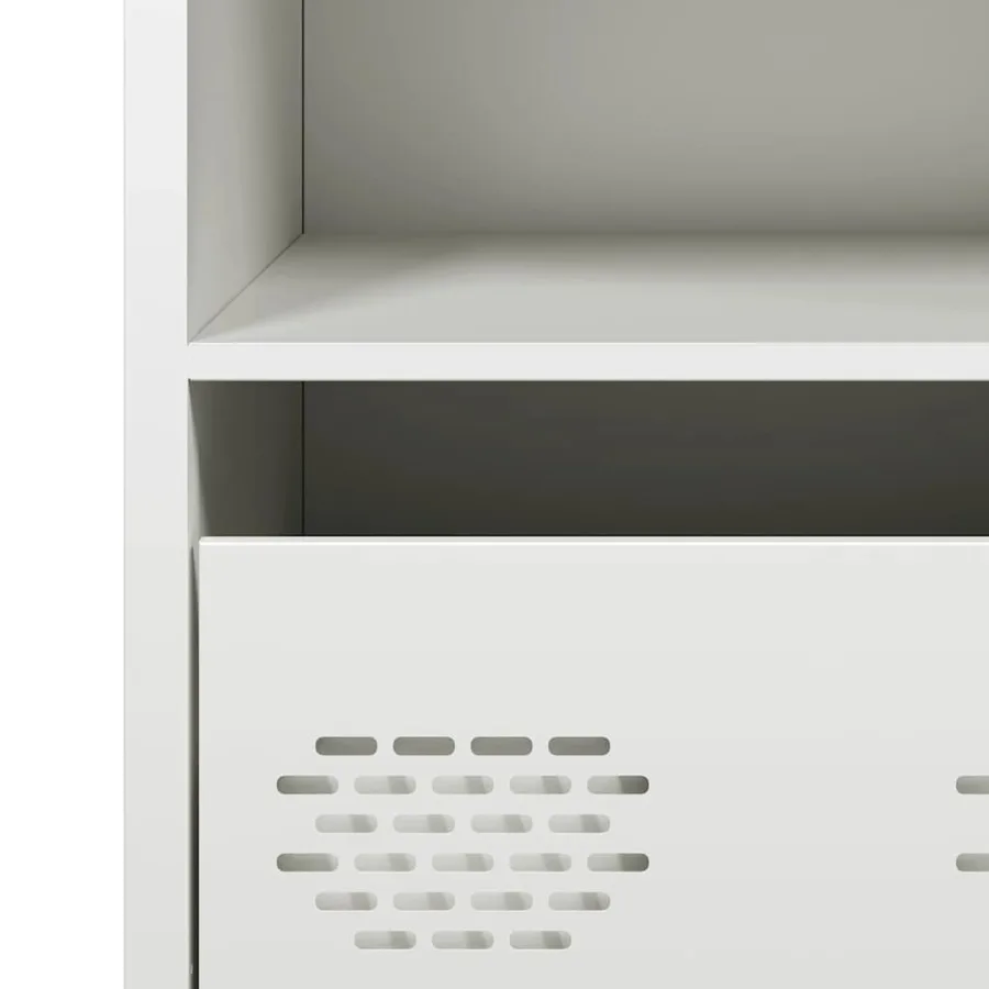 Buffet blanc 68x39x73,5 cm acier laminé à froid - 10