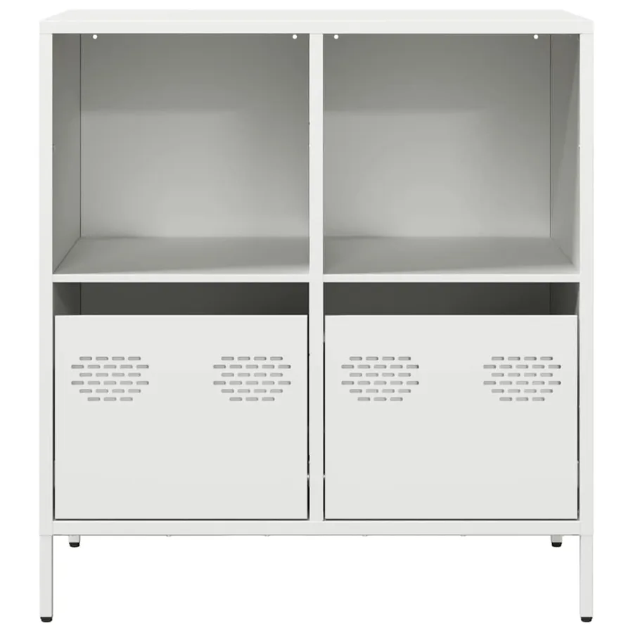 Buffet blanc 68x39x73,5 cm acier laminé à froid - 4