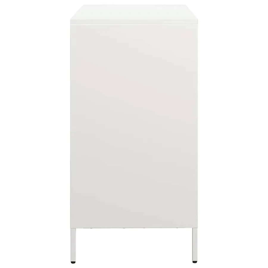 Buffet blanc 68x39x73,5 cm acier laminé à froid - 6